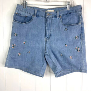 Levi's Classic Short with‎ Floral Embroidered 5 pocket Shorts SZ 30